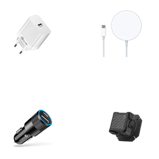 Pacchetto di ricarica completa per auto e supporto magnetico per smartphone X1 + soluzione di ricarica domestica