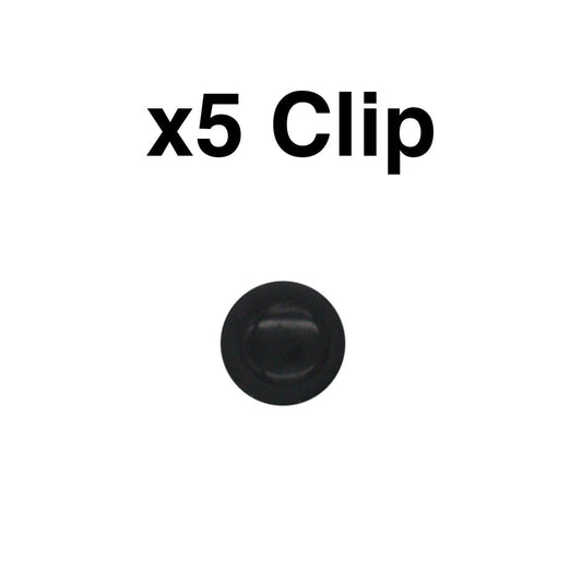 Round coated clip